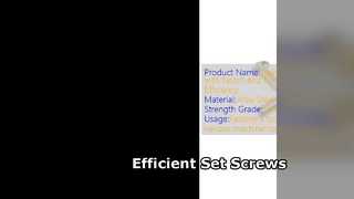 효율적인 스테인레스 스틸 고정 나사 노치 칩 플루트