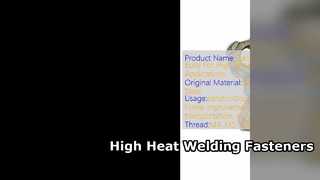 고온 용접 너트 볼트 316 스테인레스 스틸